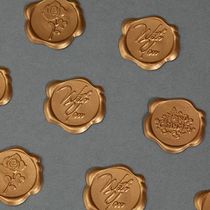 Fire paint stickers rose wishyou blessing word envelope stickers support corporate custom company LOGO stickers