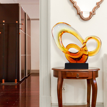 High-end decoration Home soft decoration Abstract sculpture Hotel club Villa Light luxury living room entrance resin
