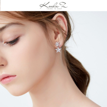 Simple Joker selection 5A zircon stitching stars five-pointed star earrings earrings earrings earrings earrings earrings earrings earrings earrings earrings earrings earrings