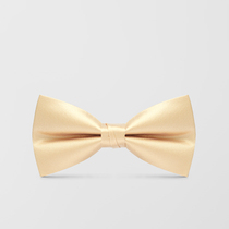 Mens British suit champagne bow bridegroom Brothers group best man dress wedding wedding bow tie tie shirt