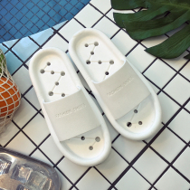 Cave slippers female summer indoor bathroom Bath Bath Bath Bath non-slip water leakage quick dry hollow hole loophole couple cool
