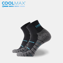 COOLMAX new Terry short tube socks men hiking sports socks non-slip wear-resistant quick-drying socks outdoor socks