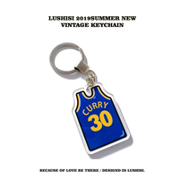 NBA Lussie Keychain James Curry Leonard Wade Thompson Owen Kobe Jersey pendant