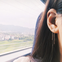 Descendants of the sun Korean Song Hye-jo Minimalist temperament Tassel stick stick hypoallergenic ear line long section does not fade