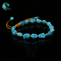 At the end of the day Hubei ore turquoise design multi-treasure accessories bracelet loose beads multi-circle bracelet barrel beads pendant accessories