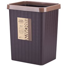 Large small household plastic kitchen without lid ring gap square narrow flat flat trash can Nordic wind ins