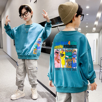 Boys sweaters 2021 autumn new childrens long sleeve pullover foreign style