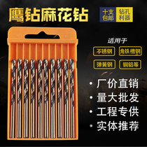 Eagle drill Stainless steel twist drill bit Reaming drill Iron Aluminum alloy angle iron Metal drill bit Rivet drill bit