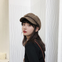 West Ben Hat Gripe Engulanum Anise Cap Woman Spring Autumn Han Edition Retro Newspaper Boy Painter Hat 100 Lap Berets