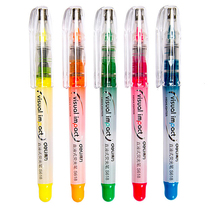 Del highlighter color marker pen marker students use thick strokes to focus on direct liquid type