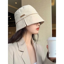 Chao brand plain face Joker fishermans hat children spring and summer autumn face small fork patch cloth bucket hat male tide