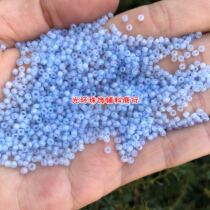 Handmade beads 2mm matte gloss powder blue rice beads wear beads material matte light blue rice beads clothing accessories