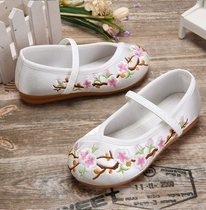 New costume Hanfu wedding shoes cloth shoes mens performance ancient shoes Hanfu round mouth old Beijing cloth shoes