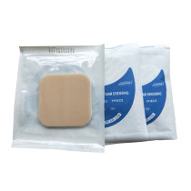 Non-pressure silicone gel foam dressing for the elderly bedsores burning percolation liquid absorption medical wound paste 7 5CM