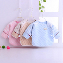 Newborn boneless half-back clothes Summer 0 baby monk clothes Spring and autumn 3 newborn baby clothes cotton warm top