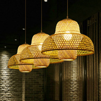 Japanese chandelier Restaurant lamp Tatami Tea room Study Zen lamp Creative hotel project Southeast Asia Bamboo lamp