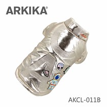 Space Exploration Metal Cotton Suit Japan ARKIKA Pet Clothing Cat and Dog Autumn and Winter Warm Cotton Suit Coat Coat