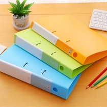 Color folder Large capacity D type hole A4 Living sheet clip 2 holes 3 inch punching clip loose-leaf file