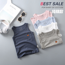 Boy vest baby Summer pure cotton sweatshirt compassionate thin section male hit bottom t-shirt sleeveless child underwear summer