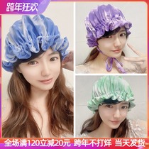 South Korea Net Red increases long and short hair comfort does not stop head ear protection adult lady lace cute face small swimming cap