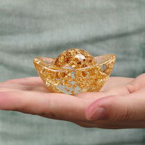 Resin Yuanbao Tea Darling Pendulum with Nourishing Fu Tea With Tea Table Tea Table Tea Play Boutique Tea Table With Small Pendulum Ware