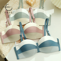 Beauty back strapless half cup underwear strapless bra small chest gathering summer chest dress bra womens summer backless