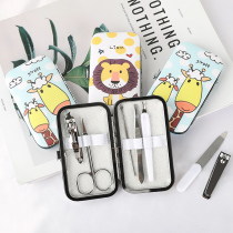 Girl cartoon student nail clippers 7 pieces set nail clipper seven pieces nail set nail clipper