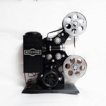 Pure handmade wrought iron vintage Projector model Movie Machine model room ornaments restaurant decorations retro old things