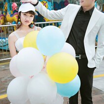 Shadow Building Wedding Dress Photo Props Creative Brigade Shooting Props Liftoff Balloon Lovers Write Real Wedding House Arrangement Decorative Balloons