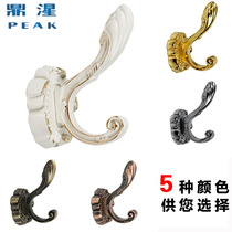 Black single hook free punch adhesive hook toilet hook bedroom decoration adhesive hook creative wardrobe coat hook wall adhesive hook