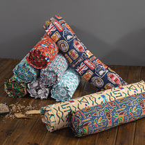 Round Pillow Pillow Physiotherapy Pillow Single Pillow Core Old Coarse Cloth Round Cylindrical Full Buckwheat Pillow Health Care Pillow Neck Pillow Care Cervical Spine