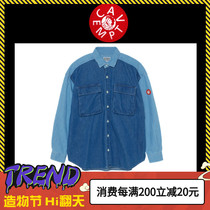(5% OFF)CAVEMPT C E TWO COLOR DENIM SHIRT TWO COLOR DENIM SHIRT