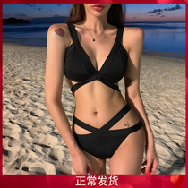 European and American Split Swimsuit Womens 2021 New Korea Ins Expats Slim Sexy Bikini High Waist Art Spa Swimsuit
