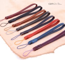 cam-in italian cow leather professional camera bracelet slim rope connector WS016