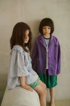 Daddy home spot Tambere children retro lace big cuffs doll top shirt shirt 79