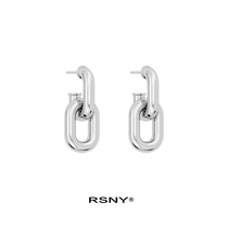 RSNY irregular chain earrings female 2021 new trend niche design ins earrings