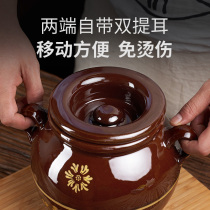 Lard jar sealed high temperature resistant household ceramics Sichuan earth pottery large capacity old oil tanker thickening