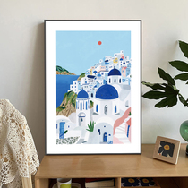 Small living room background wall scenery decorative painting porch corridor mural bedroom study soft decoration homestay design hanging painting