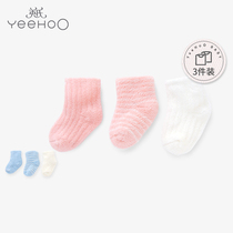 3 discount Inn baby socks male and female baby thickened warm towel Sox 3 double fit 189A7749 189A7750