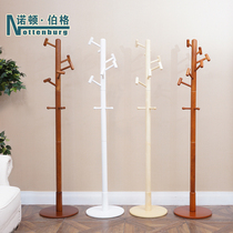 Solid wood coat rack clothes rack creative simple bedroom hanger Korean style modern simple living room floor hanger