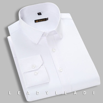 Lech free ironing long-sleeved shirt mens 2021 summer thin solid color business formal basic casual shirt new