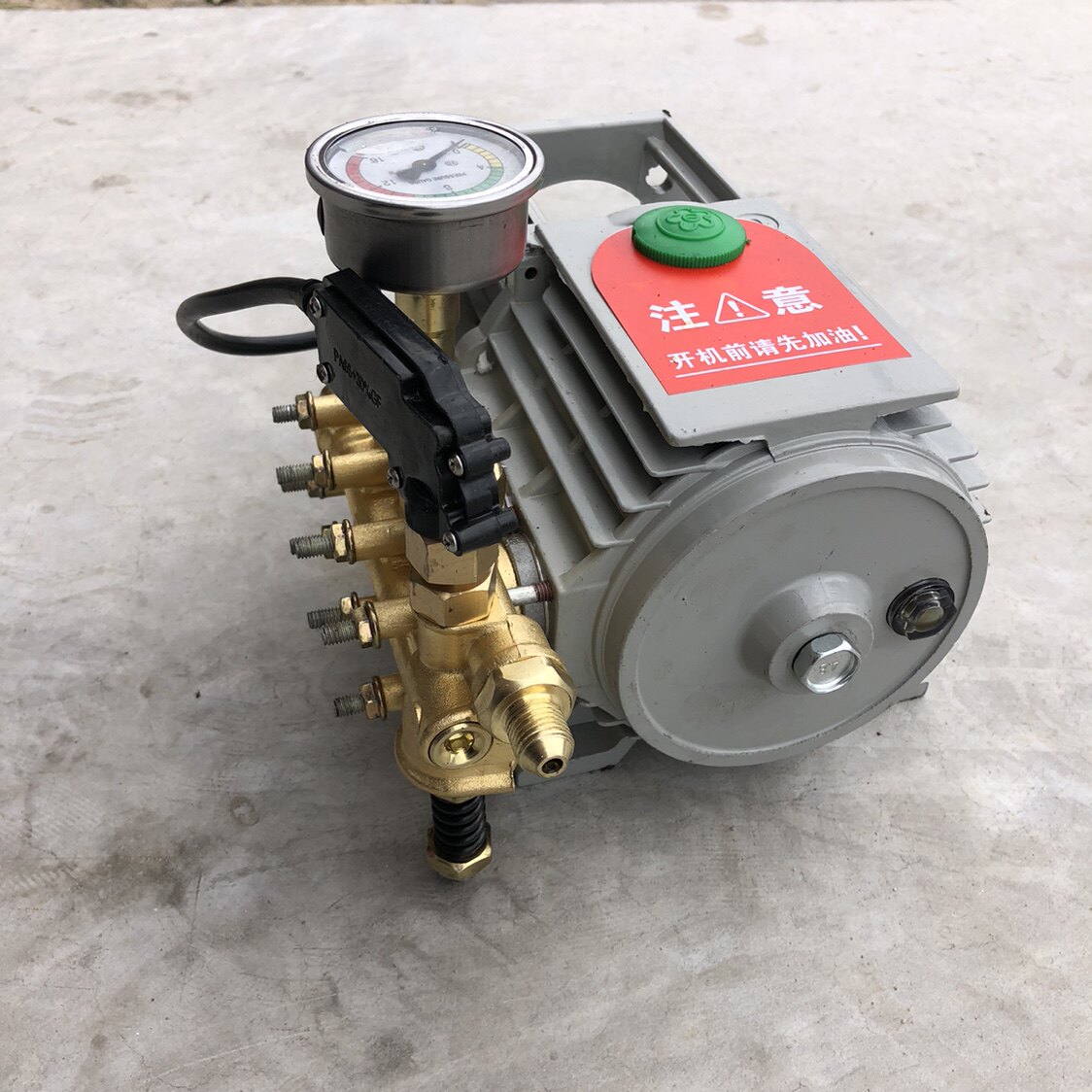 自动启停黑猫380清洗机配件家用泵头220v高压力水泵洗车机泵总成