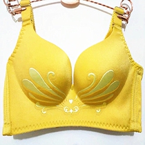 Bright ginger bra is one piece for the year of life no trace no steel ring gathering leap month B cup comfortable massage new product