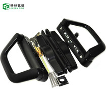 Luxury sliding door docking lock balcony hanging door to bumper lock European wardrobe door handle