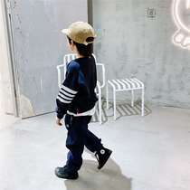 JUSTIN Childrens winter clothing plus suede thickened Chauffaw gush weaves weaves with velvety coat of clothing