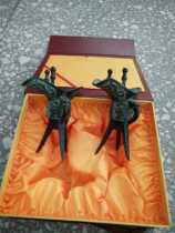 Antique bronze wine glass ornaments Jue cup father Xinjue bronze lucky town house home crafts