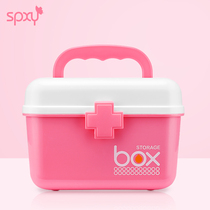 Home Medicine Box Multi-Layer First Aid Small Children's Medicine Storage Medicine Box Medical Box Plastic Family Large Medicine Box