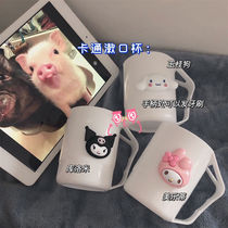 Childrens thermos cup with straw dual-use kindergarten primary school students go to school special drop-proof portable kettle baby cup