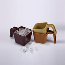 CURTA Code Brabale measuring spoon coffee shop same food spoon square measuring spoon plastic ice shovel PC plastic spoon