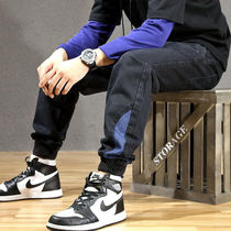 Tide Cards Jeans Male bunches Harun pants loose mens trends plus obesity Sub-casual Big code 90% long pants